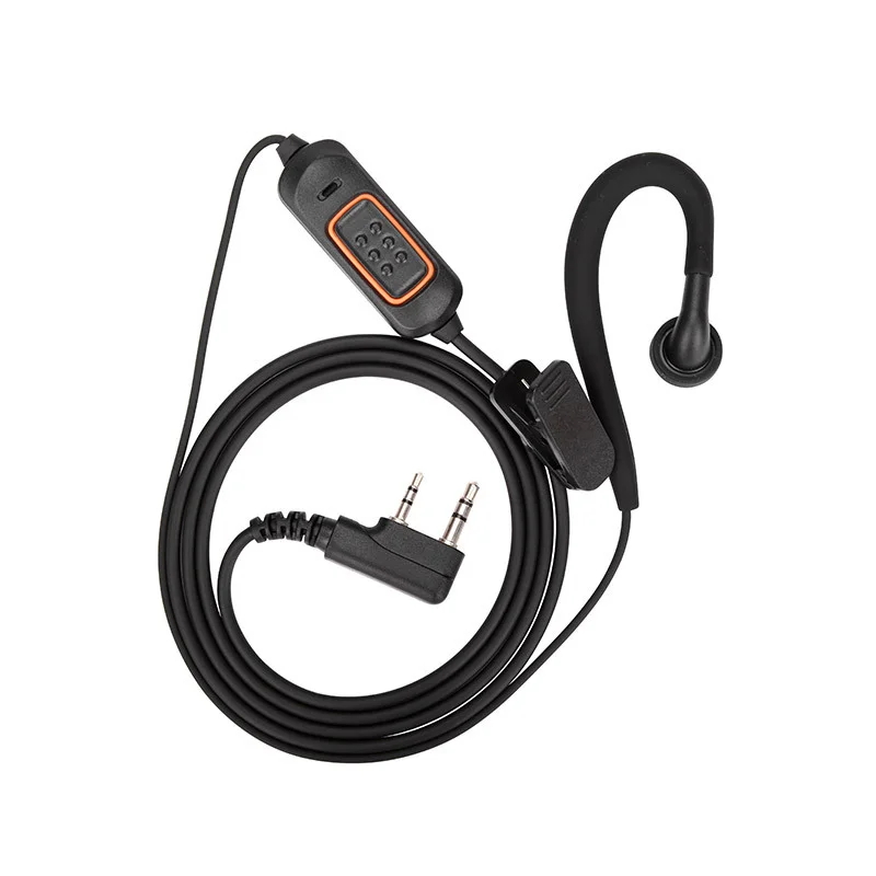 K-헤드 범용 헤드셋 마이크 워키 토키 이어폰 BaoFeng UV-5R UV-5RH UV-21 PRO Quansheng UV-K6 용 소프트 액세서리
