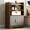 Small Apartment Oven Microwave Cabinet Modern Storage Dining Room Sideboard Sliding Wheel Kitchen Cabinets Drawers Organizer 3
