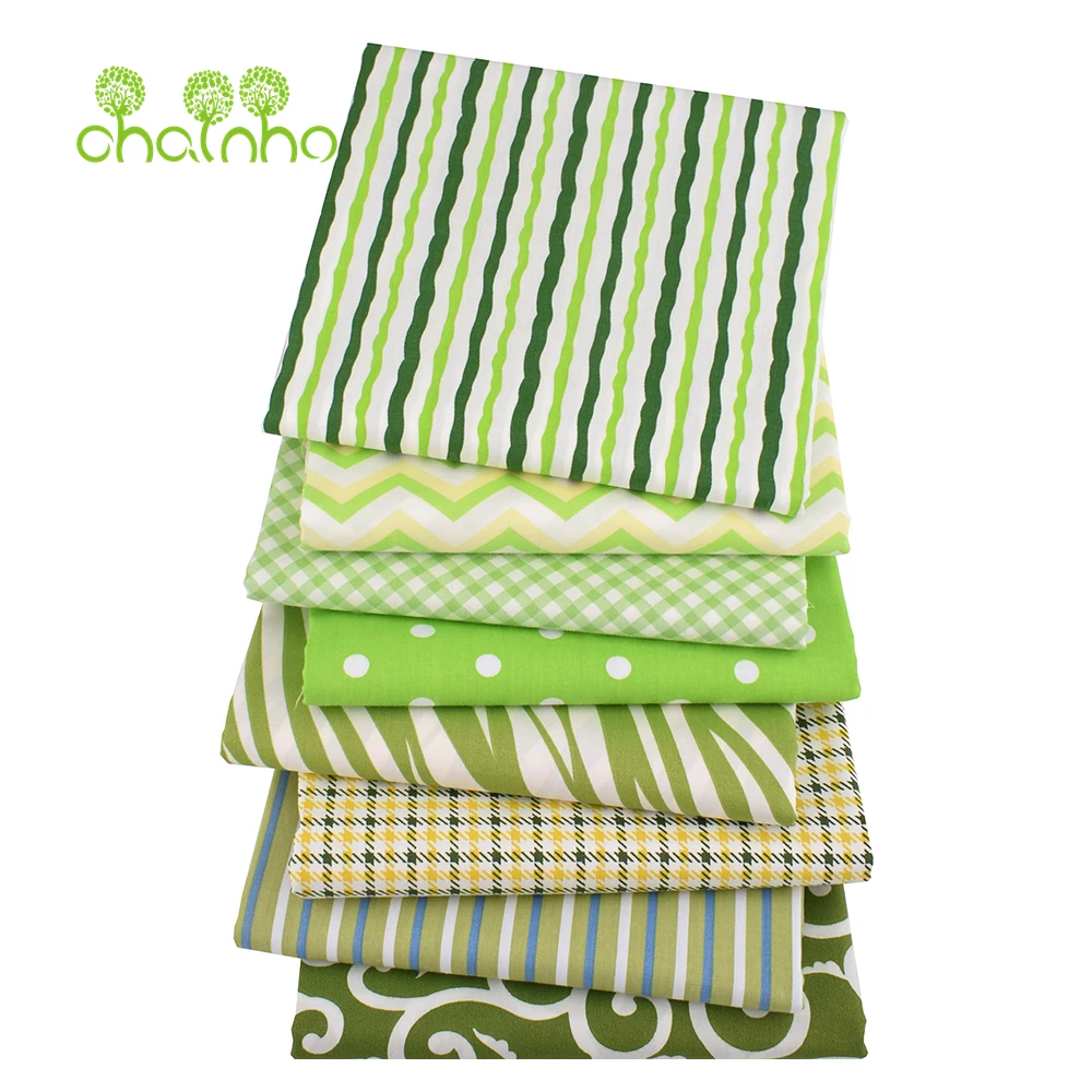 Chainho,Printed Twill Weave Cotton Fabric,DIY Quilting Sewing Material,Home Handmade Textile,Patchwork Cloth,5 Sizes,25C12