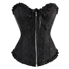 

Corsets European and American Court Lace Zipper Body Shaping Clothes Wedding Corsets Wholesale