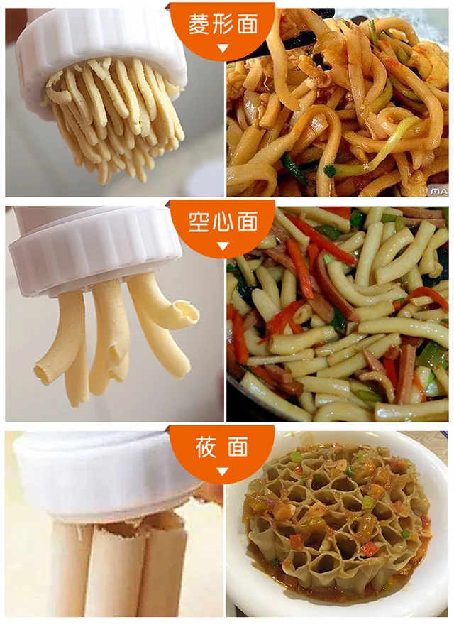 8pcs Pasta Maker Machine Noodles Maker macaroni Machine Kitchen Spaghetti Pates Pasta Pressing Noodle DIY