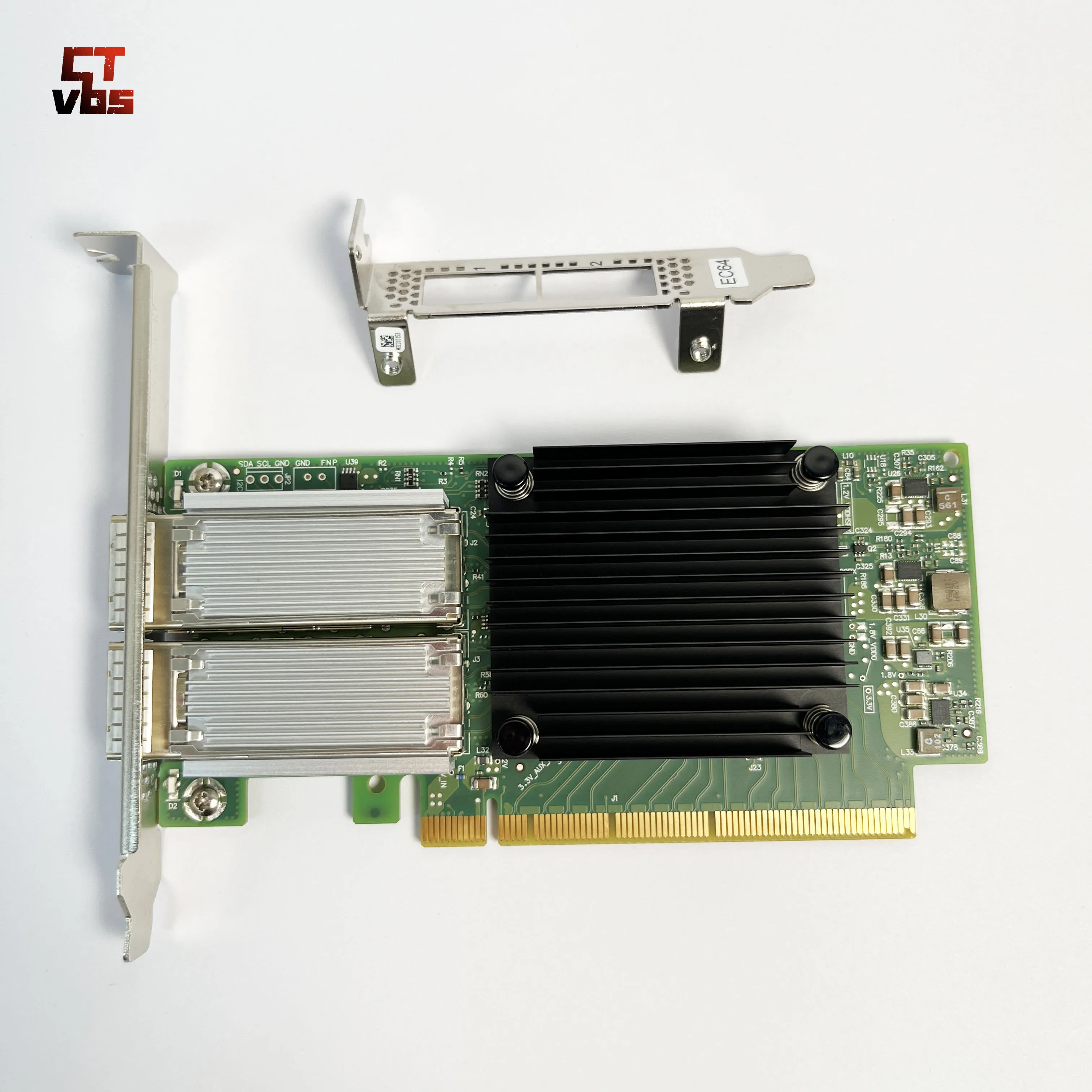 멜라녹스 MCX516A-CCAT ConnectX ® -5 EN 네트워크 인터페이스 카드 CX516A 100GbE 듀얼 포트 QSFP28 PCIe3.0 x 16 브래킷 모두