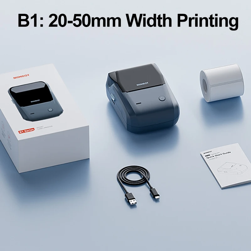 NiiMbot B1 B21 Mini Thermal Printer Wireless Barcode Label Maker Bluetooth Portable Adhesive Label Maker for Office Commercial