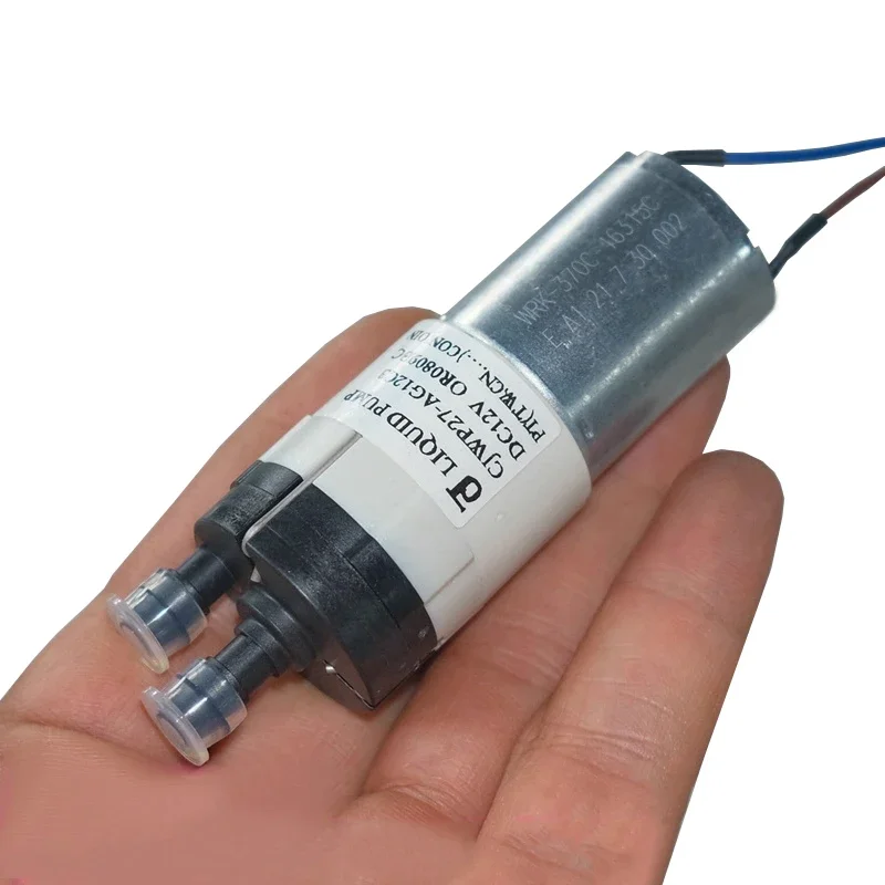 CJWP27-AG12C3 미니 다이어프램 펌프 370 모터 액체 펌프 DC 9V 12V 자흡식 흡입 27mm 티 테이블 물 펌핑 마이크로 펌프