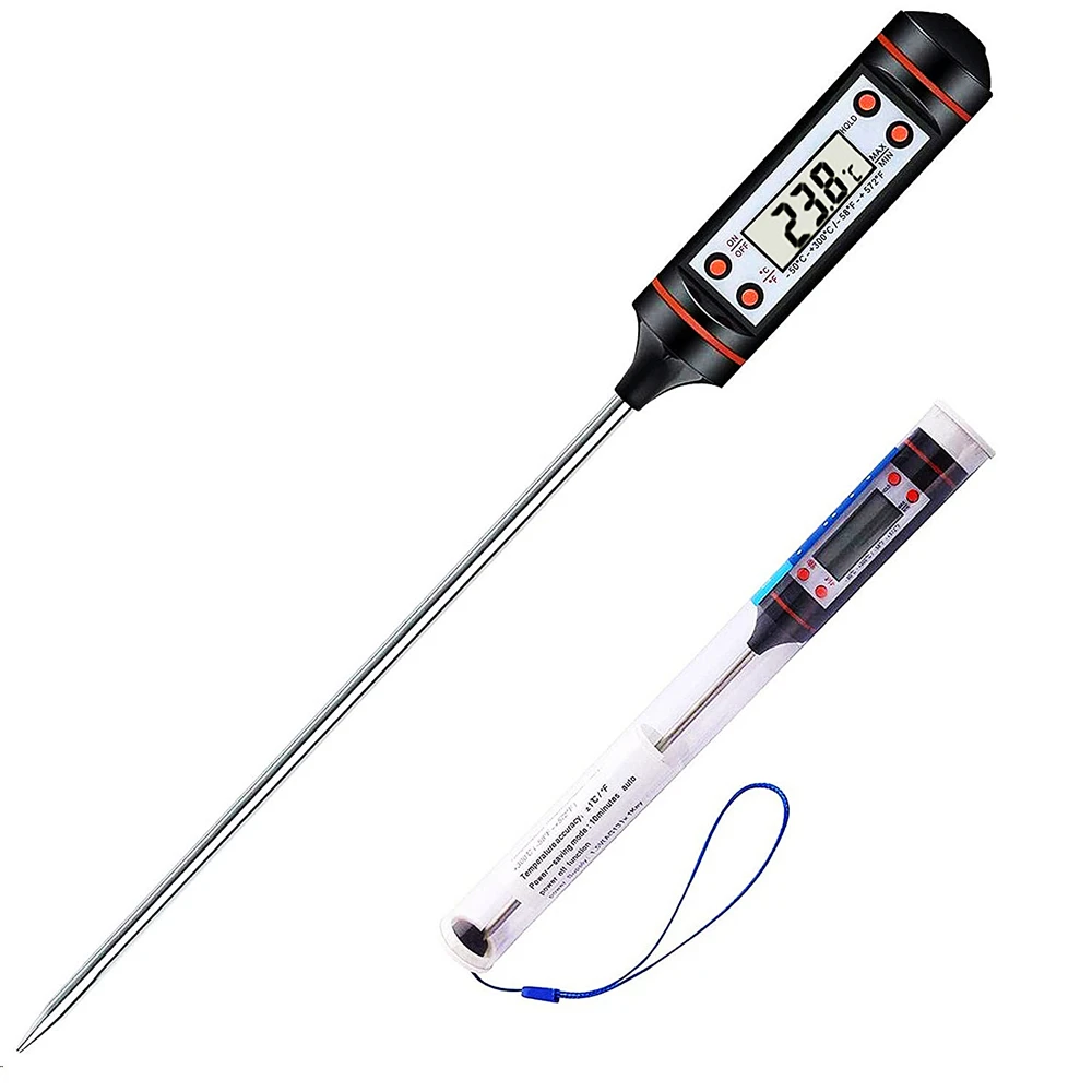 Digital Thermometer Meat Cooking Food Kitchen BBQ Probe Water Milk Oil Liquid Oven Digital Temperature Sensor Meter Thermocouple