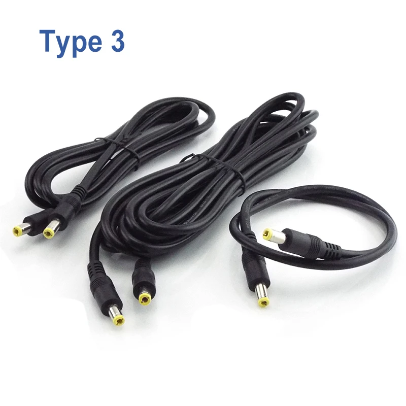 Cavo connettore di prolunga maschio femmina DC 5V 12V Cavo adattatore di alimentazione 5.5x2.1mm 3.5x1.35mm Jack per linea di telecamere di sicurezza CCTV  13
