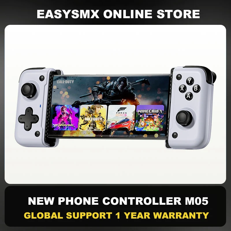 

EasySMX M05 Type C Gamepad Mobile Phone Controller with Hall Effect for Xbox Game Pass xCloud STADIA GeForce Luna Cloud Gaming