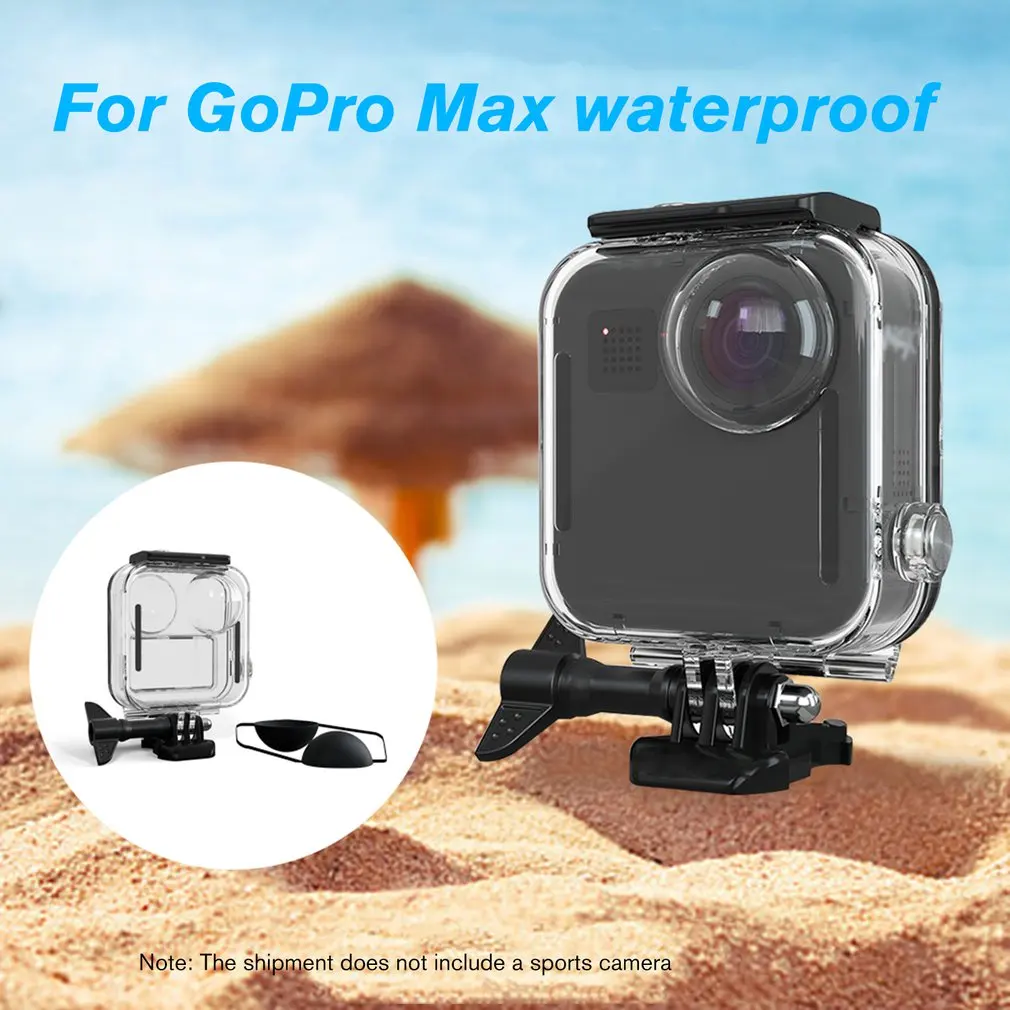 

Touchscreen Waterproof Housing Case for GoPro MAX 360 Diving Protection Underwater Dive Cover for Go Pro Max Camera Accessories