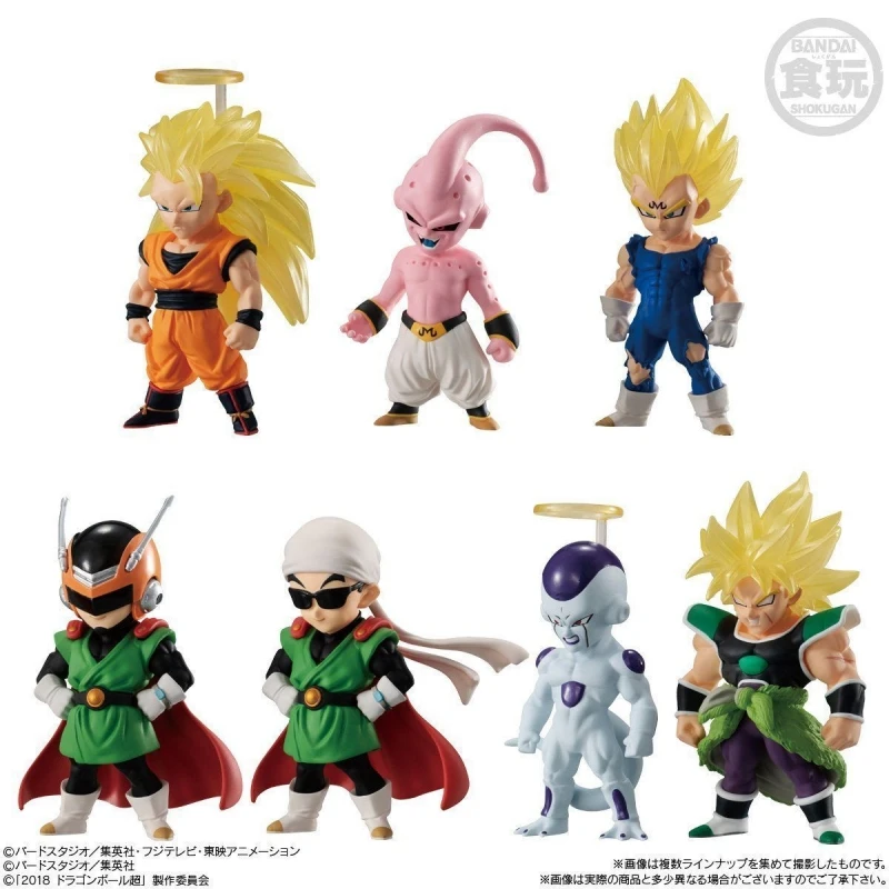 

Bandai Original 7Pcs ADVERGE 10 Frieza Vegeta Action Figure DRAGON BALL Anime Toys For Kids Gift Collectible Model Ornaments
