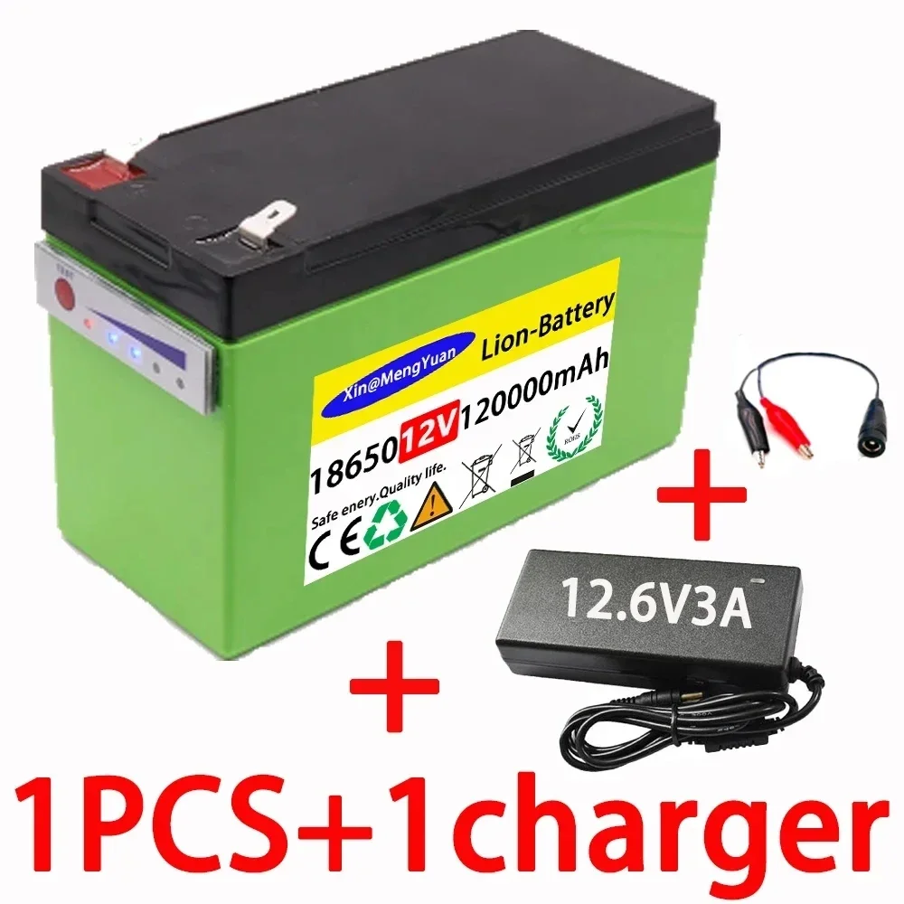 

Batería recargable portátil 12V, 2023 mAh, 5V, 2.1A, puerto carga con pantalla alimentación USB, cargador de + 120000 V