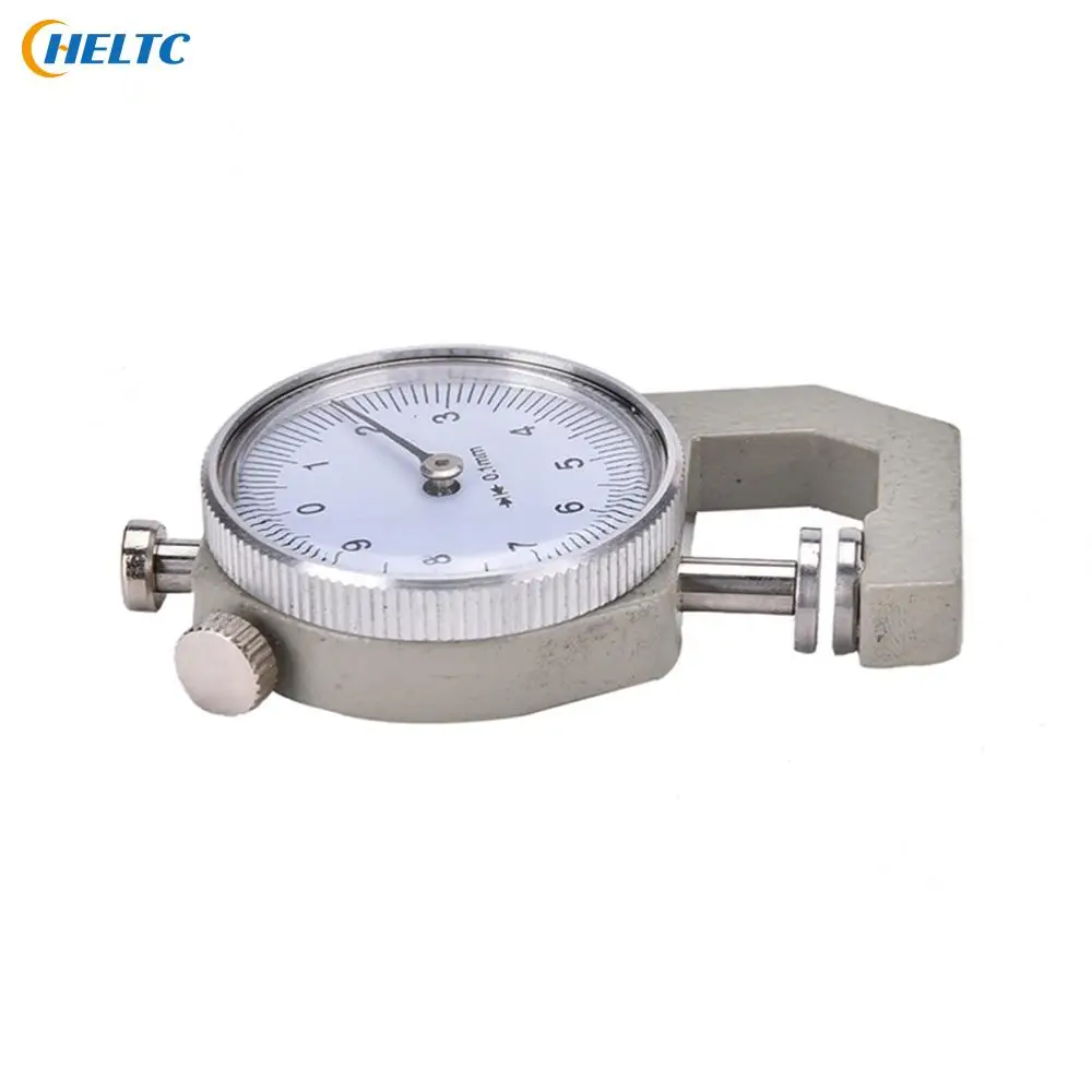 1PCS Metal Thickness Gauge 0-10mm Dial Thickness Gauge Leather Paper Meter Tester Leather Flim Paper