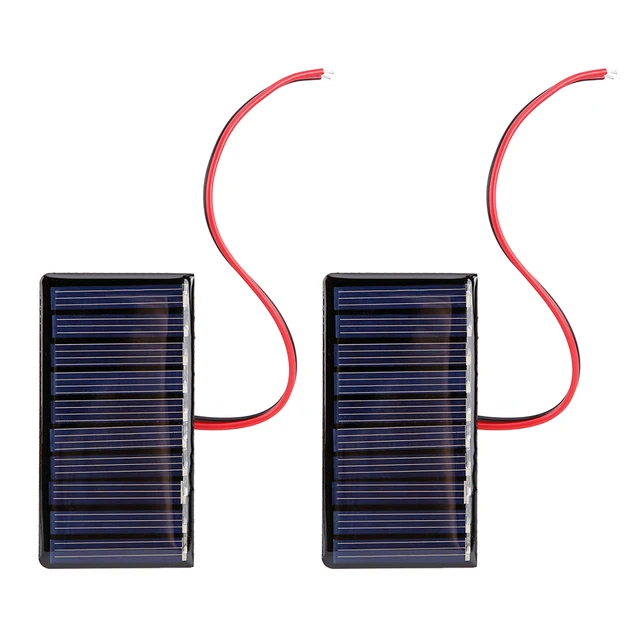 Traval Outdoor Solar Battery Board 0.3W 5V Polysilicon Solar Epoxy Panel Module Lights Battery Power Charger  for Cellphone 4