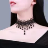 Collier en Dentelle Noire Sexy de Style Punk, Ras du Cou Gothique Personnalisé, Clavicule, Accessoires de Bijoux pour ixde Mariage