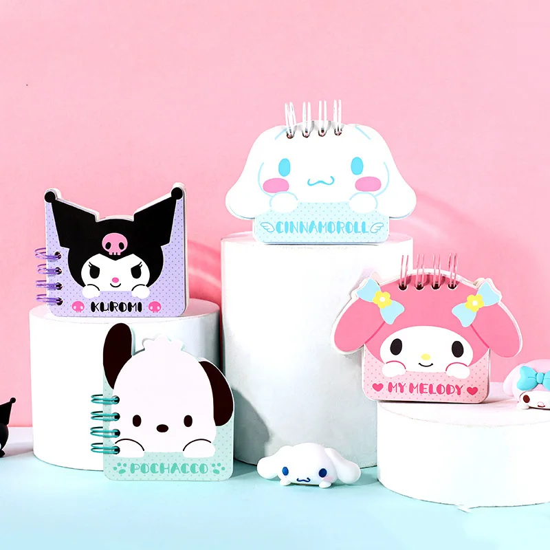 

Sanrio Pochacco Mymelody Cinnamoroll Kuromi Notepad Coil Book Loose Leaf Shaped Notebook Small Coil Book Cartoon Notebook Book