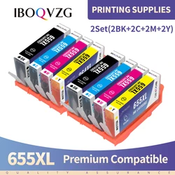 IBOQVZG High Capacity Ink Cartridge For HP655 655XL 655 Use For HP 4615 4625 6625 6525 3525 5525 Printer With Full iInk Chips
