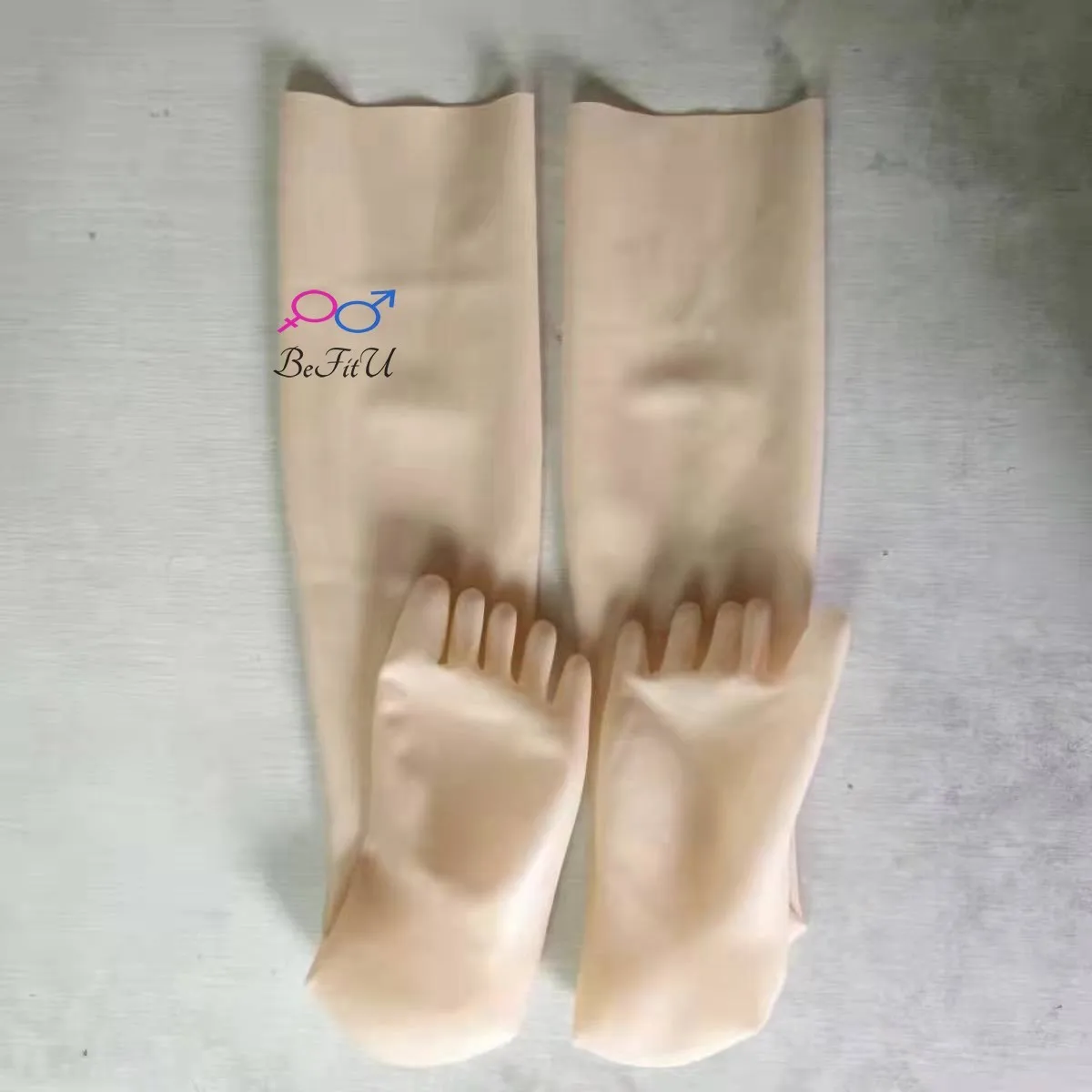 Latex Socks Extra Thick 0.65mm-1.0mm Stockings 3D Tight Fit Knee Keep Warm New slim  High Toes Seamless images - 6