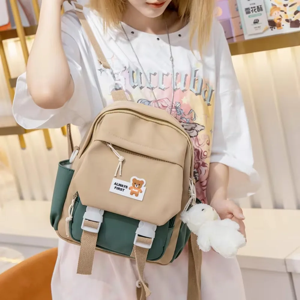 Multi-purpose Women's Backpack Bag Female Cute Transparent Jelly School Backpacks for Teens Harajuku Kawaii Small Travel Bags