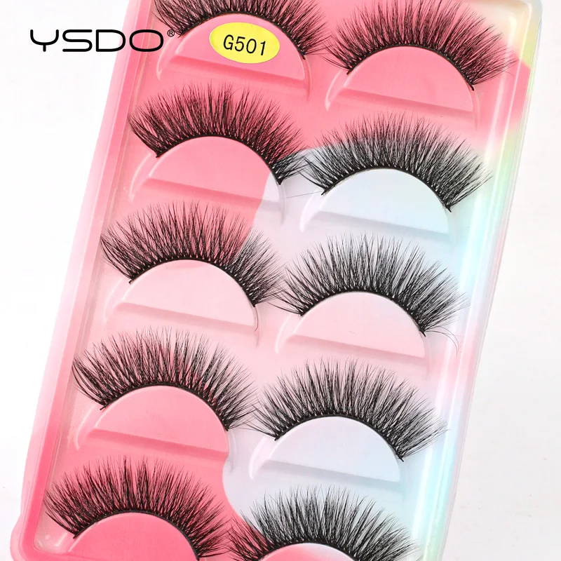 Natural Mink False Eyelashes Long Dramatic Lashes Makeup