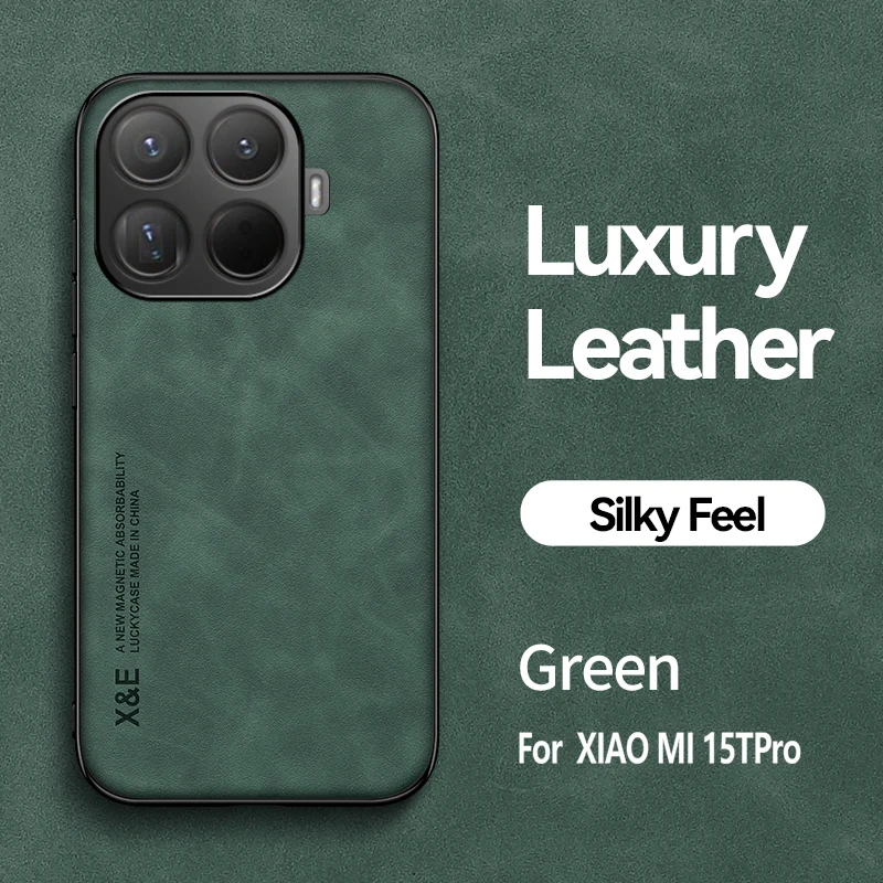 Luxury Magnetic Leather Phone Case - Shockproof TPU Silicone Back Cover