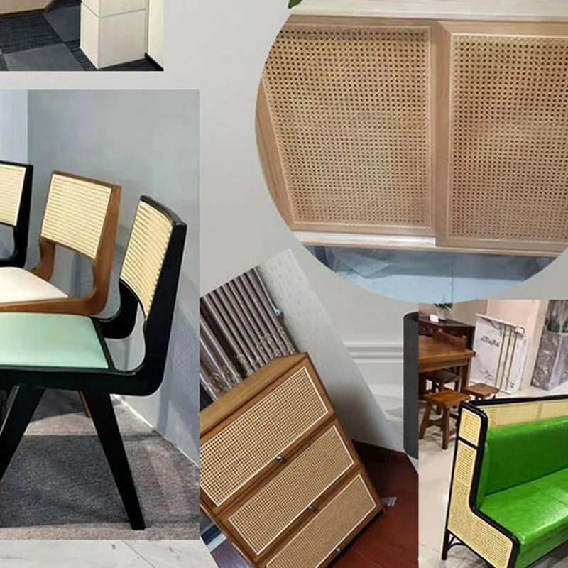 3 Sizes Simulation Plastic Rattan Material DIY Hand Woven Table And Chair Furniture Home Ceiling Background Decoration
