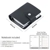 Retro Journal Crazy Horse Leather A9 3 Rings Mini Diary Weekly Planner Loose-leaf Planner Cowhide Notepad Portable Memo Pad 6