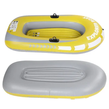 PVC Inflatable Kayak Canoe 2 Person Rowing Air Boat Fishing Drifting Diving 6