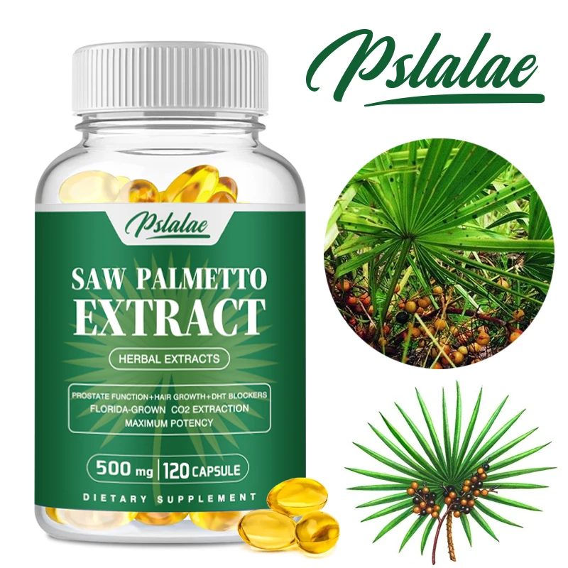 

Saw Palmetto Extract – 10x More Potent Supports Prostate Health, Relieves Urinary Problems, Supports Hair Growth, DHT Blocker