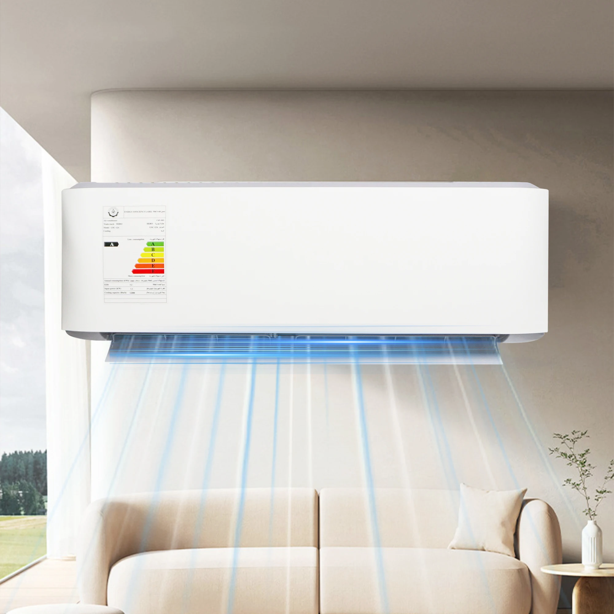 110V 60HZ 12000BTU Tropical Air Conditioner Wall Mounted Refrigeration Air Conditioner South America Air Conditioner 2