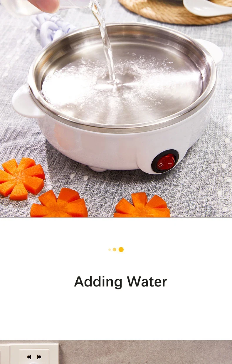 Description Picture 6 of itemMultifunction Electric Egg Cooker Double Layers Egg Boiler Corn Milk Rapid Breakfast Cooking Egg Steamer Appliances Kitchen