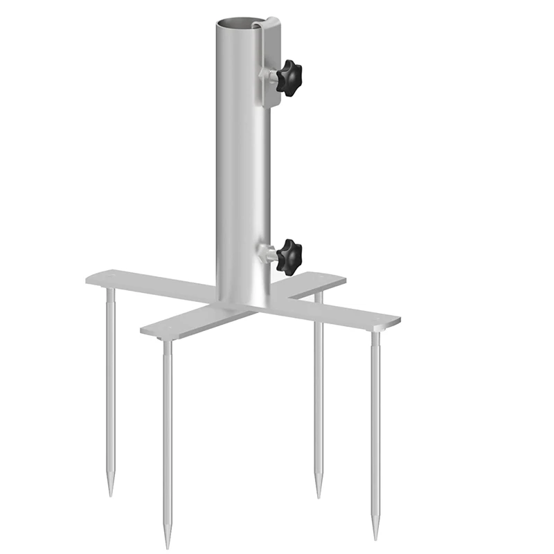 Beach Umbrella Base , Umbrella Stake With Design, Heavy Duty Metal Ground Grass Holder Stands Patio Holder Base