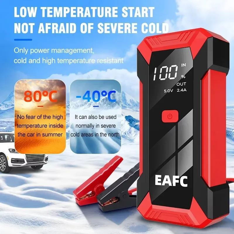 Car Jump Starter Jump Starter Car Battery Charger Portable Battery Charger Car Jump Starter Battery Booster Charger Car Emergency Starter 2000A/1200A/1000A/600A Petrol Diesel 12V PowerBank Starting Device
