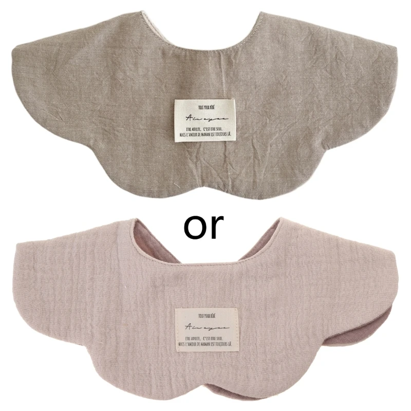 

Детские нагрудники-лепестки, вращающиеся на 360 градусов, хлопковые, мягкие и впитывающие детские нагрудники, двусторонние для и