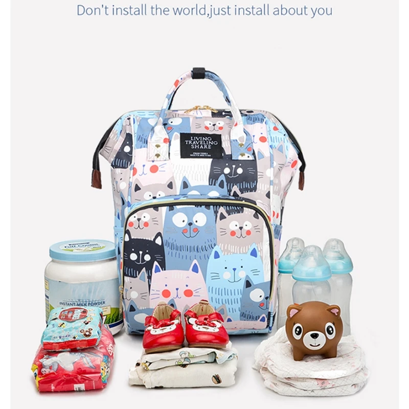 

Multifunctional Baby Diaper Mummy Backpack Large Capacity Nappy Bag Handbag