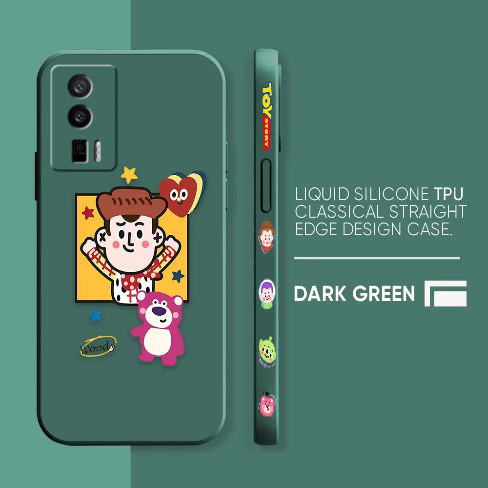 thumbnail image 1 of Case For Redmi K60E K60 K50 K40S K40 K30 9A 9 8A 8 10 Pro 4G 5G Colour Simple Liquid silicone Case Cartoon Funny Toy Story Mania, 1 of 5