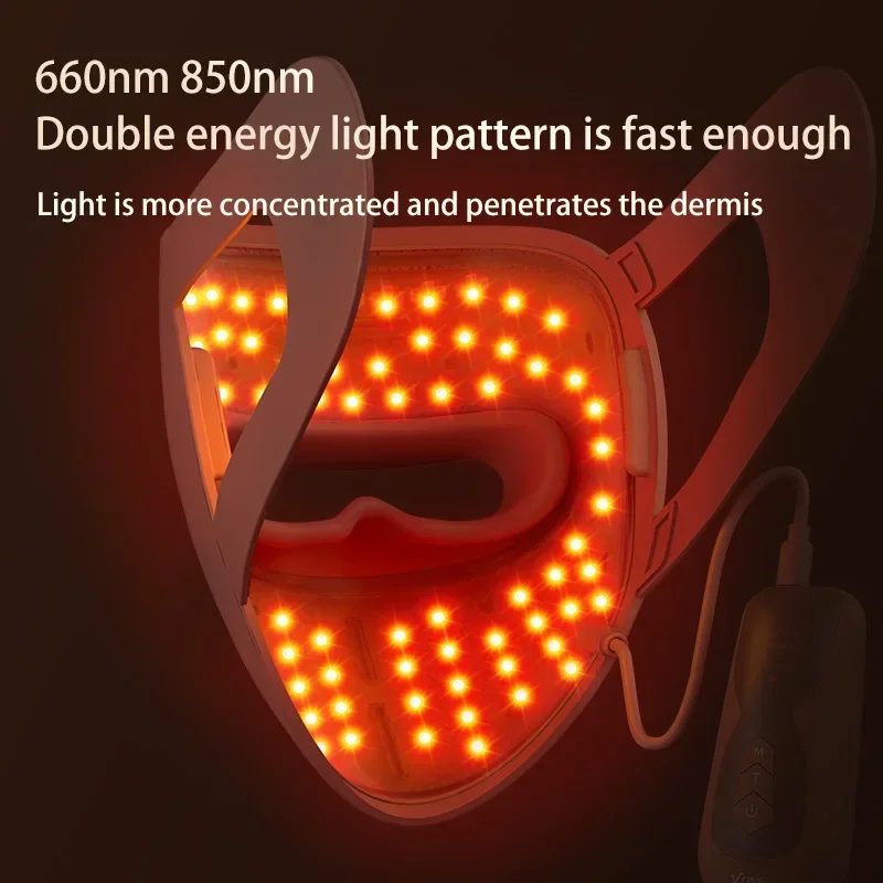 4D Facial Light Therapy Mask Beauty, Spectrometer, Photon Rejuvenation, Red Light Repair, Lines On The Face,Lifting Firm