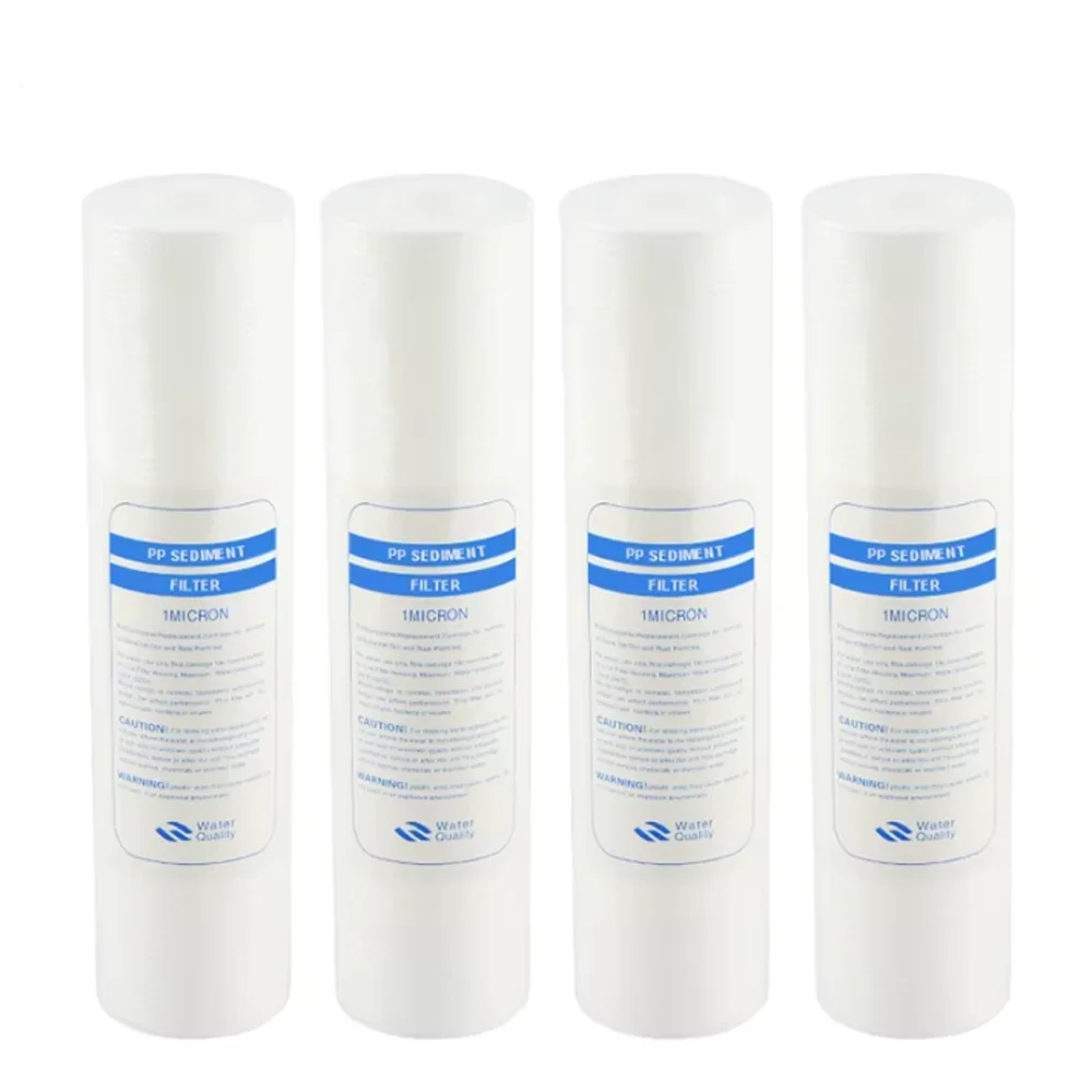 정수기 10인치 4개입 1미크론 침전물 필터 카트리지 PP 면 필터 정수 시스템