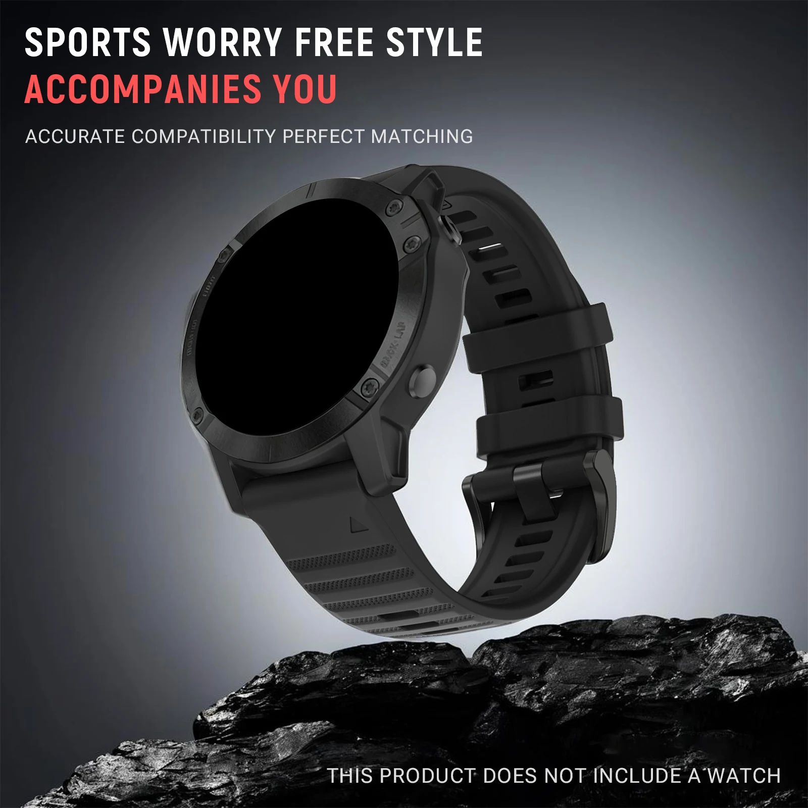 Enhanced Silicone Quick Fit Watch Band - 22mm/26mm