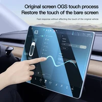 YZ Tempered Glass Screen Protector For Tesla Model 3 Y X 2023 2022 2021 Center Control Accessorie Tesla HD Film Protection 6