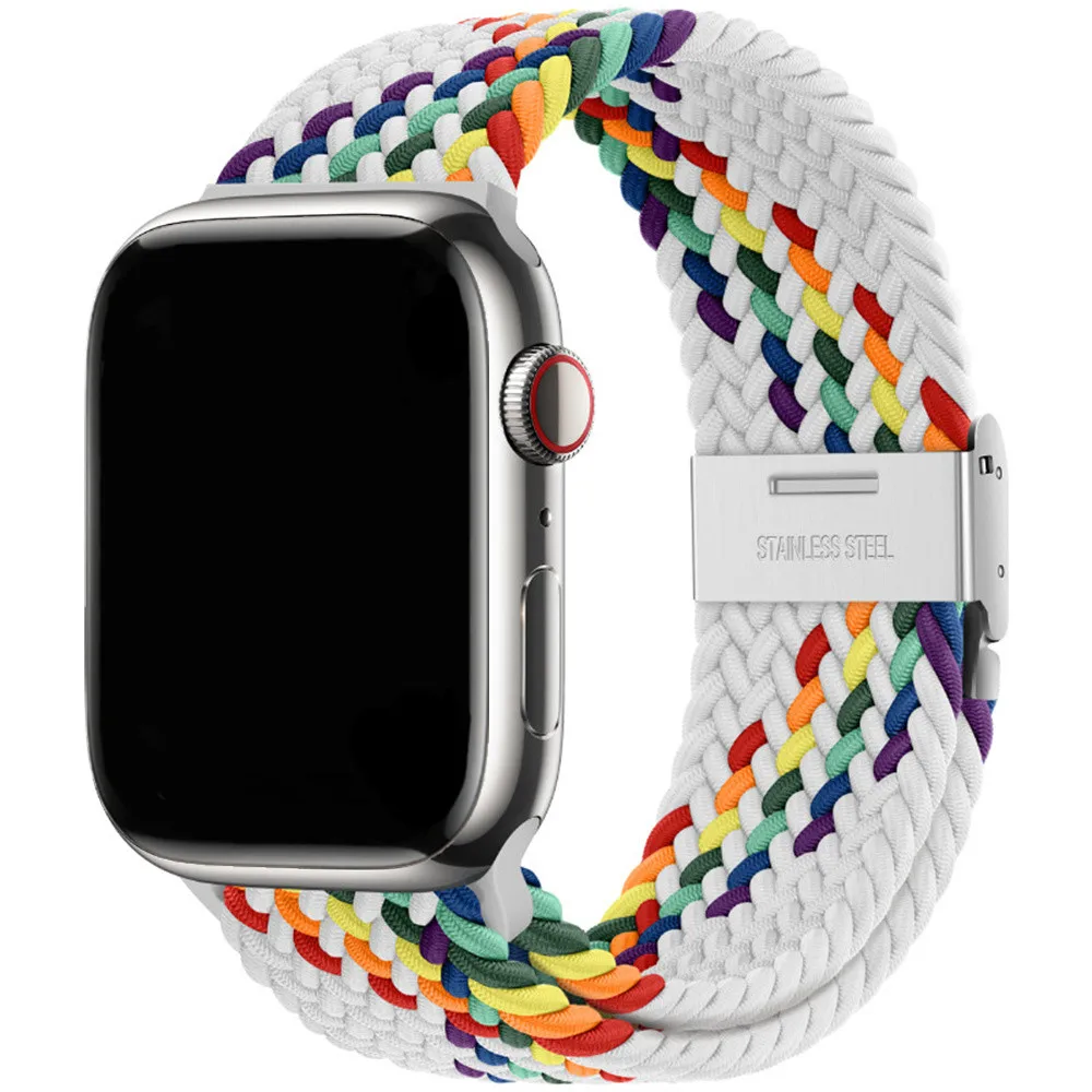 Braided Nylon Strap for Apple Watch - Vibrant and Durable Bracelet