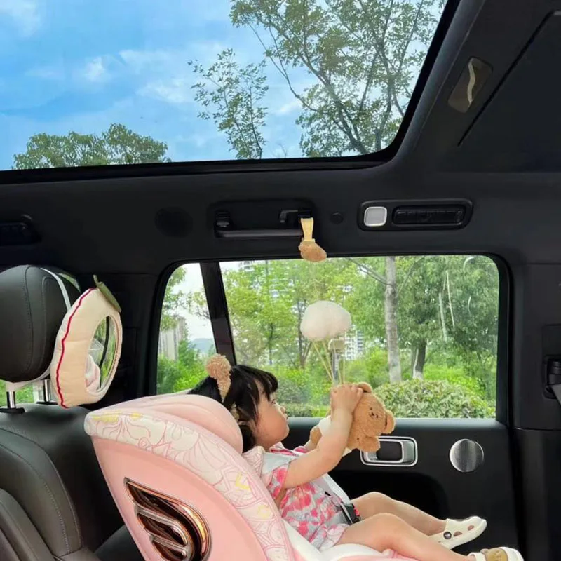Korean baby car rearview mirror, children's car safety observation mirror, simple and convenient installation, Apple mirror