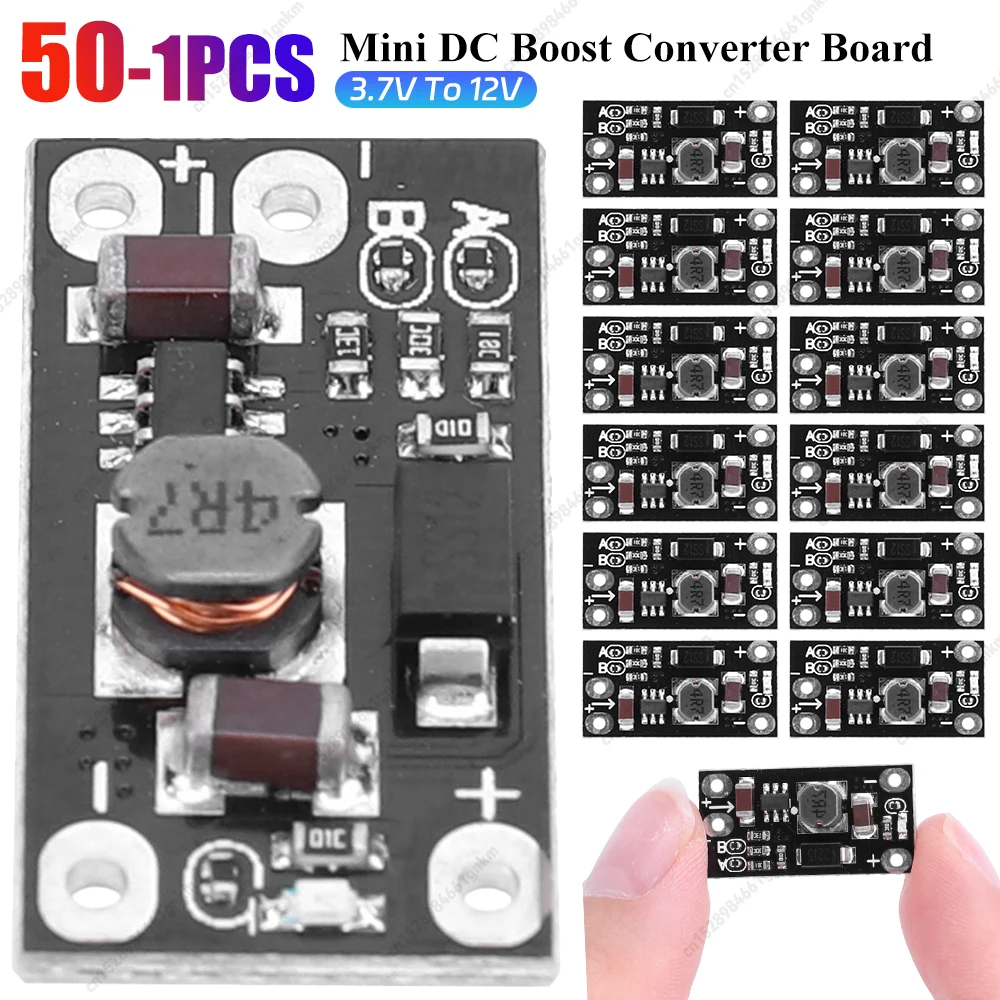 3.7V  12V 미니 DC 부스트 컨버터 보드 출력 5V/8V/9V/12V 전압 레귤레이터 전압 부스트 모듈 스텝 업 보드
