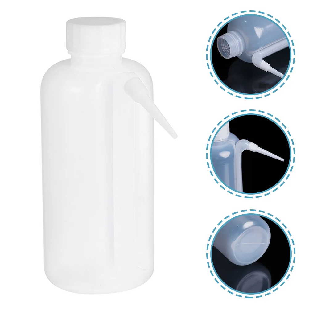 

Side Pipe Wash Bottle Laboratory for Washing Jars Squeeze Bottles Wide Mouth
