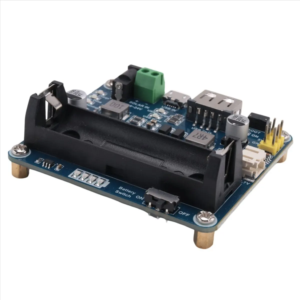 (선물 아이템) 6V-24V 태양광 패널용 태양광 발전 관리 모듈, MPPT 기능 지원, USB 연결 배터리 충전
