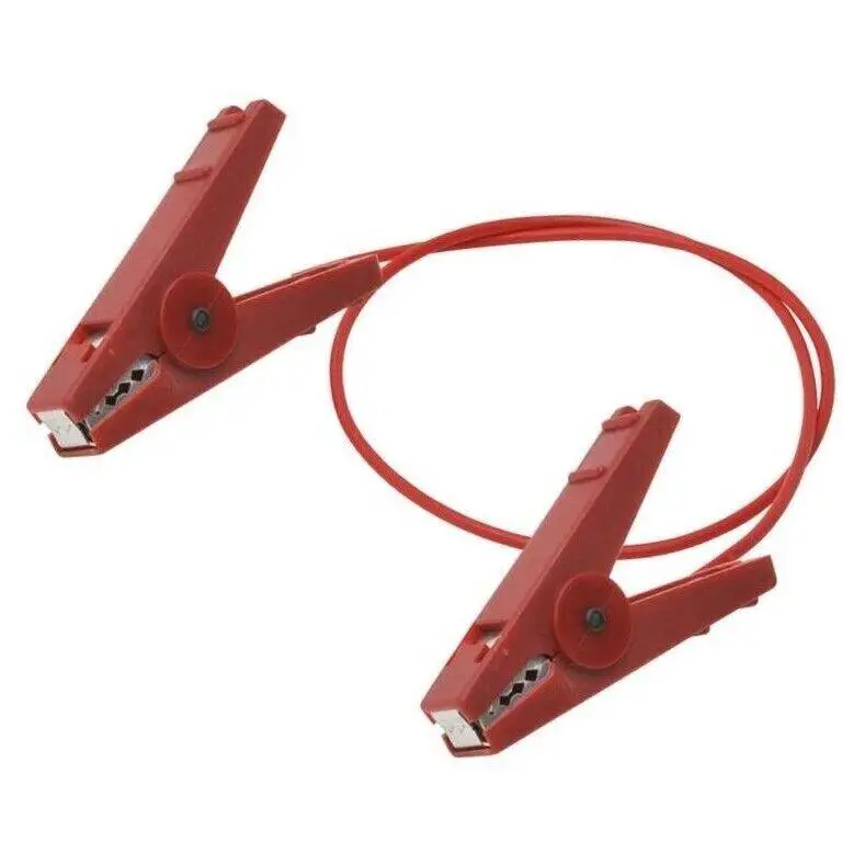 1pc Red Crocodile Clip Lead Replacement Electric Fence Connection Cable for Dog Sheep Wide Animal Poultry Connectors