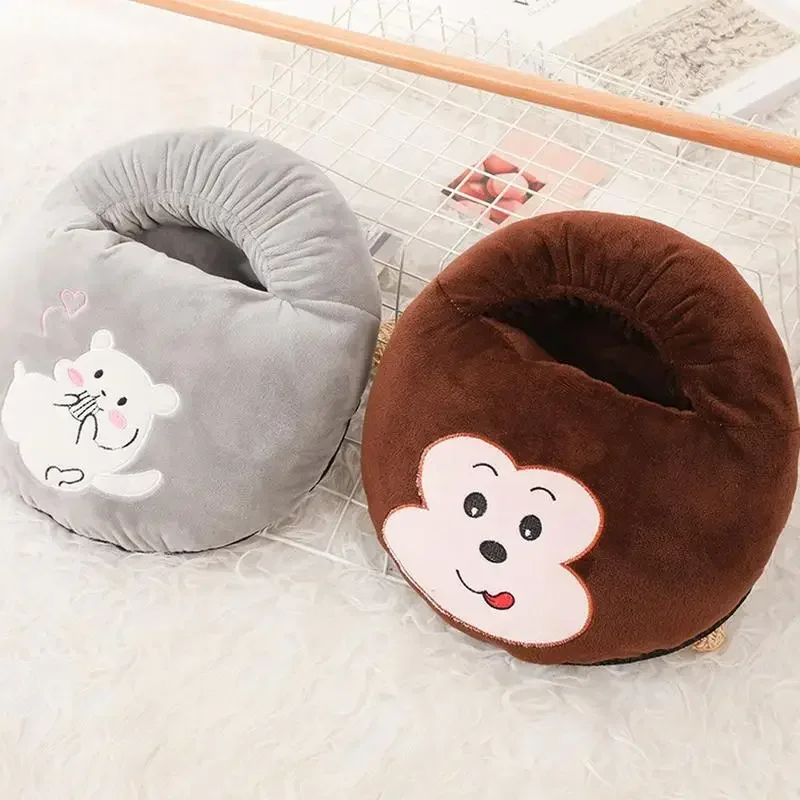 USB Foot Warmer Thermal Heater for Soft Plush Warm Cover Electric Heating Feet for Home Bedroom