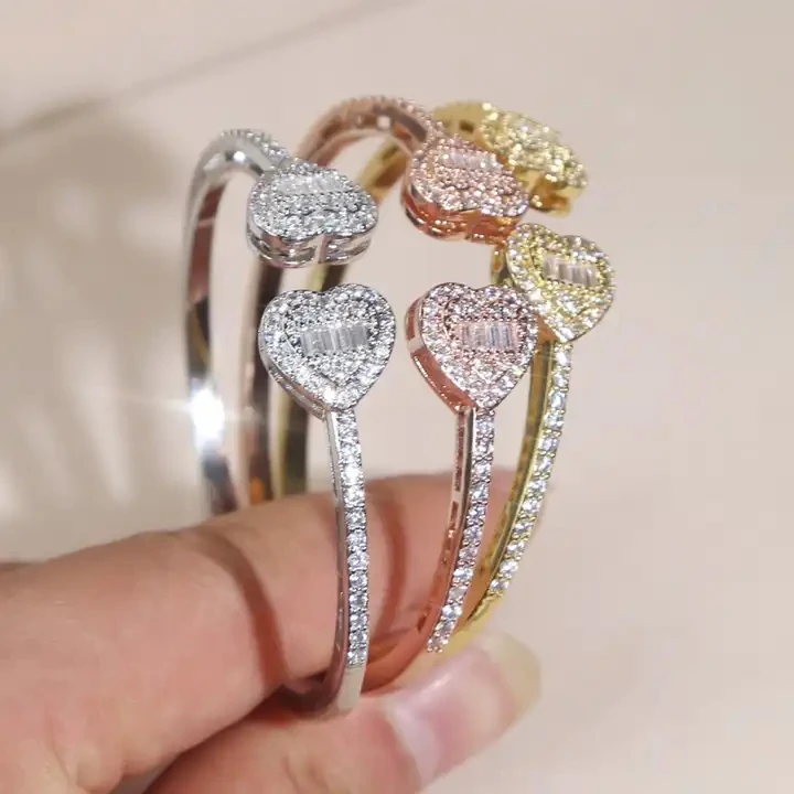 High Quality Wedding Engagement Women Jewelry Full Paved