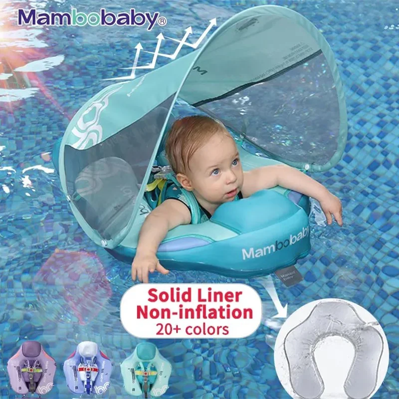 Baby Float Mambobaby VIP Non-Inflatable Baby Floats with Canopy Underarm Swimming Floater Spa Buoy Trainer Suppliers