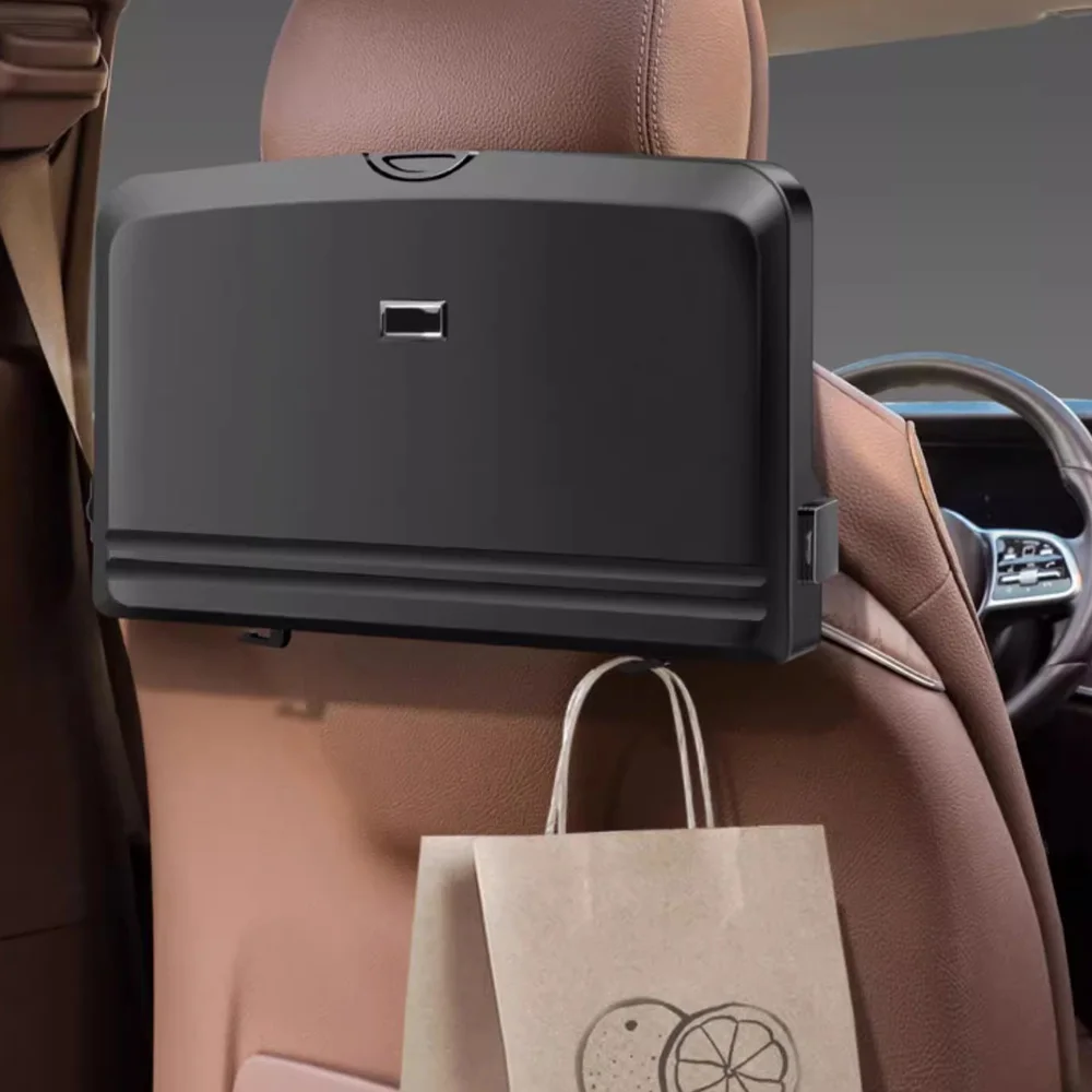 Tables De Voiture Voiture Rétractable Petite Siège Arrière À Manger D'étude Pliante Plateau D'ordinateur Support For Ordinateur Portable (Color : Black, Size : 50 * 26cm