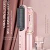 New Fast Heating&Anti-scalding Sweet Cat Hairdressing Flower Shape Straightener Brush Blow Dryer 2 In1 Comb Limited Color 2