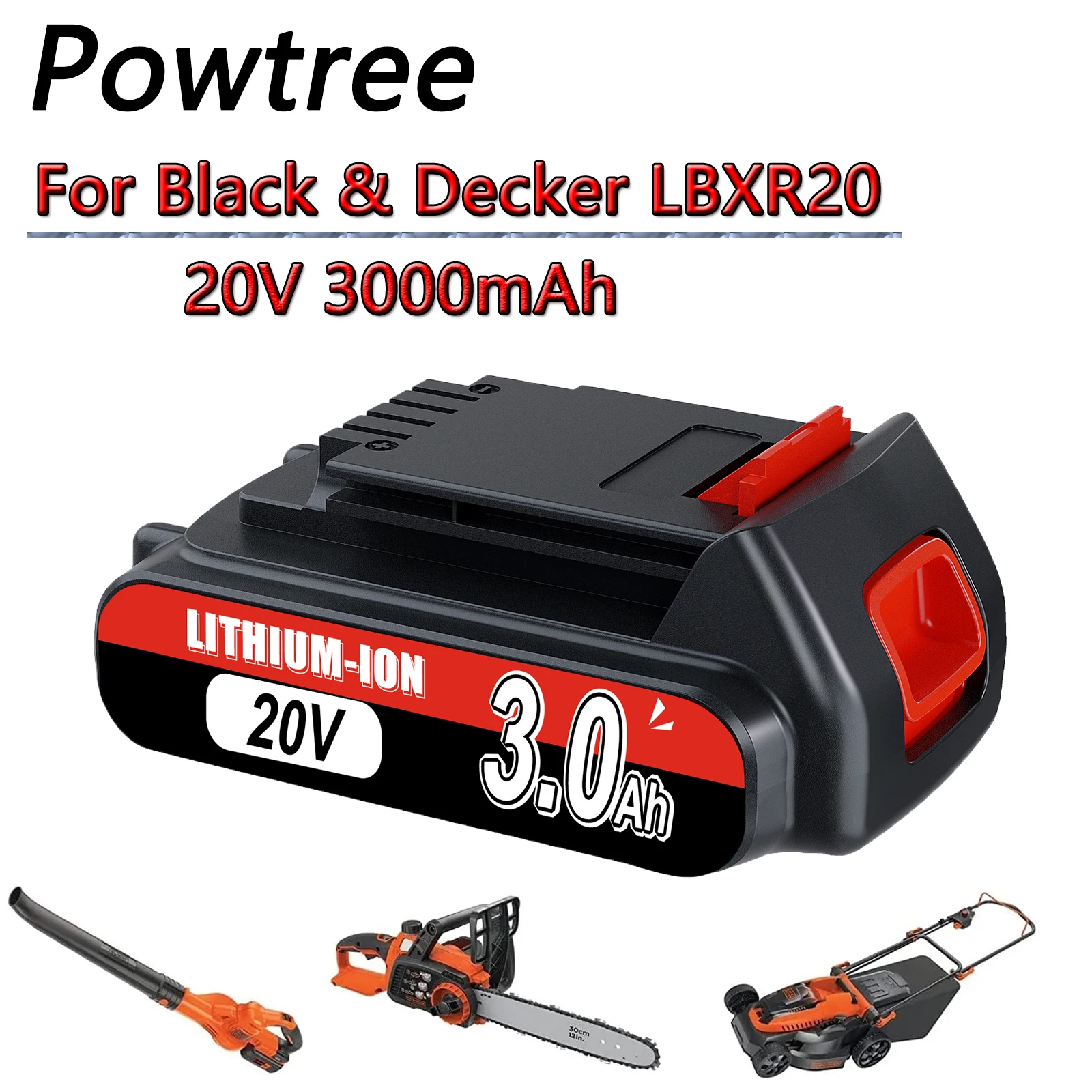 Super Fast 20V Charger for Black+Decker Tools 20V MAX Lithium Battery  Charger, (BDCAC202B), LBXR20, LBXR2020, LBXR2020-OPE, LBX4020, LB2X4020